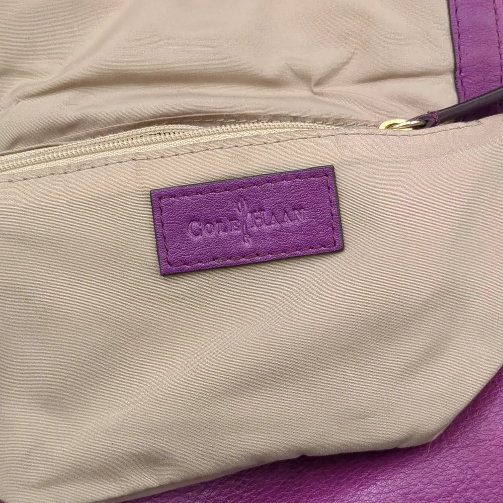 Cole Haan Purple Leather Crossbody Bag